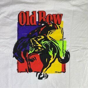 Old Row 90s Cowboy Pocket Graphic T-Shirt Men’s 3XL White Crew Neck Short Sleeve